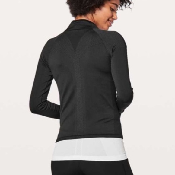 Lululemon Ready To Run‎ Jacket Pinpoint black gray size 2 A280 - Picture 3 of 12